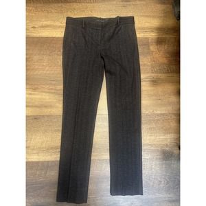 Theory Testra Dress Pants Black Gray Career Size 8 NEW